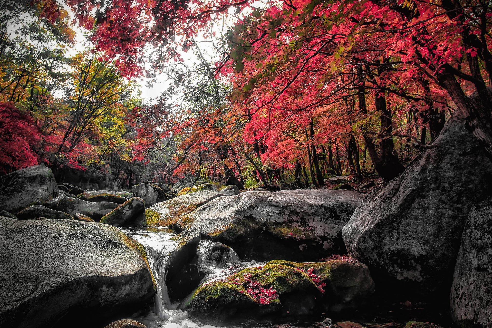 本溪老边沟风景区 位于中国的辽宁省本溪市,是一个自然风光秀丽,人文