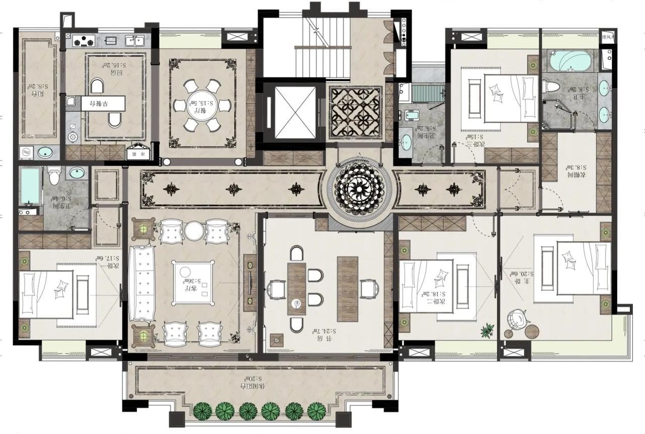 一层一户的大平层,高档次人士的首选 富豪的房子,一层一户的大平层才