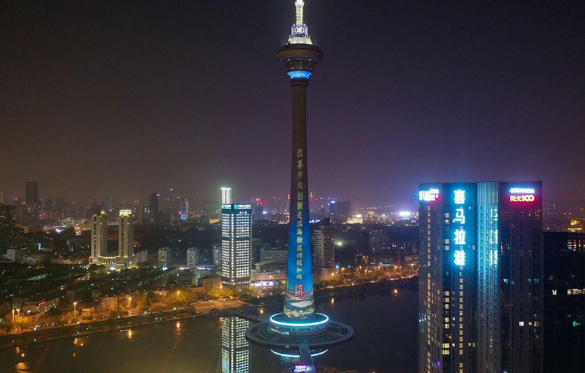 天津广播电视塔:城市历史的见证者 每座城市都有其标志性建筑,这些