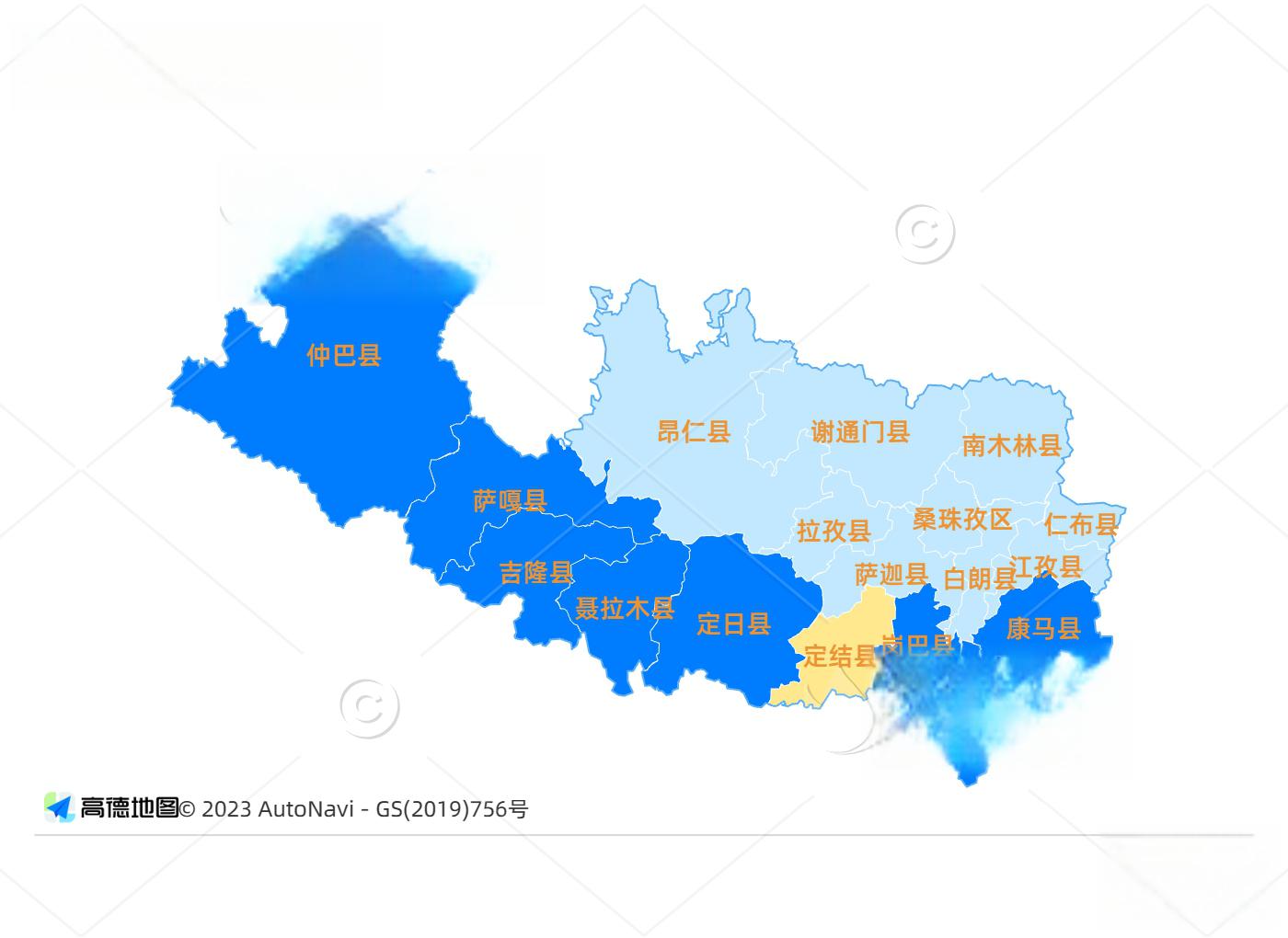 定结县的风土人情 定结县位于西藏日喀则市,藏语意为"水底长出",地势