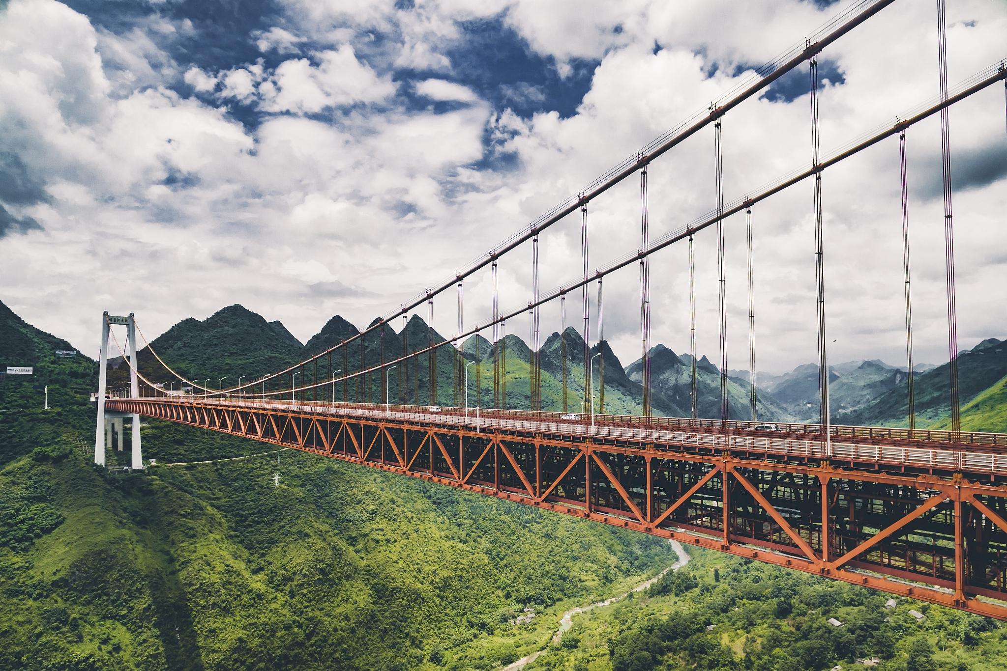 矮寨大桥风景图片