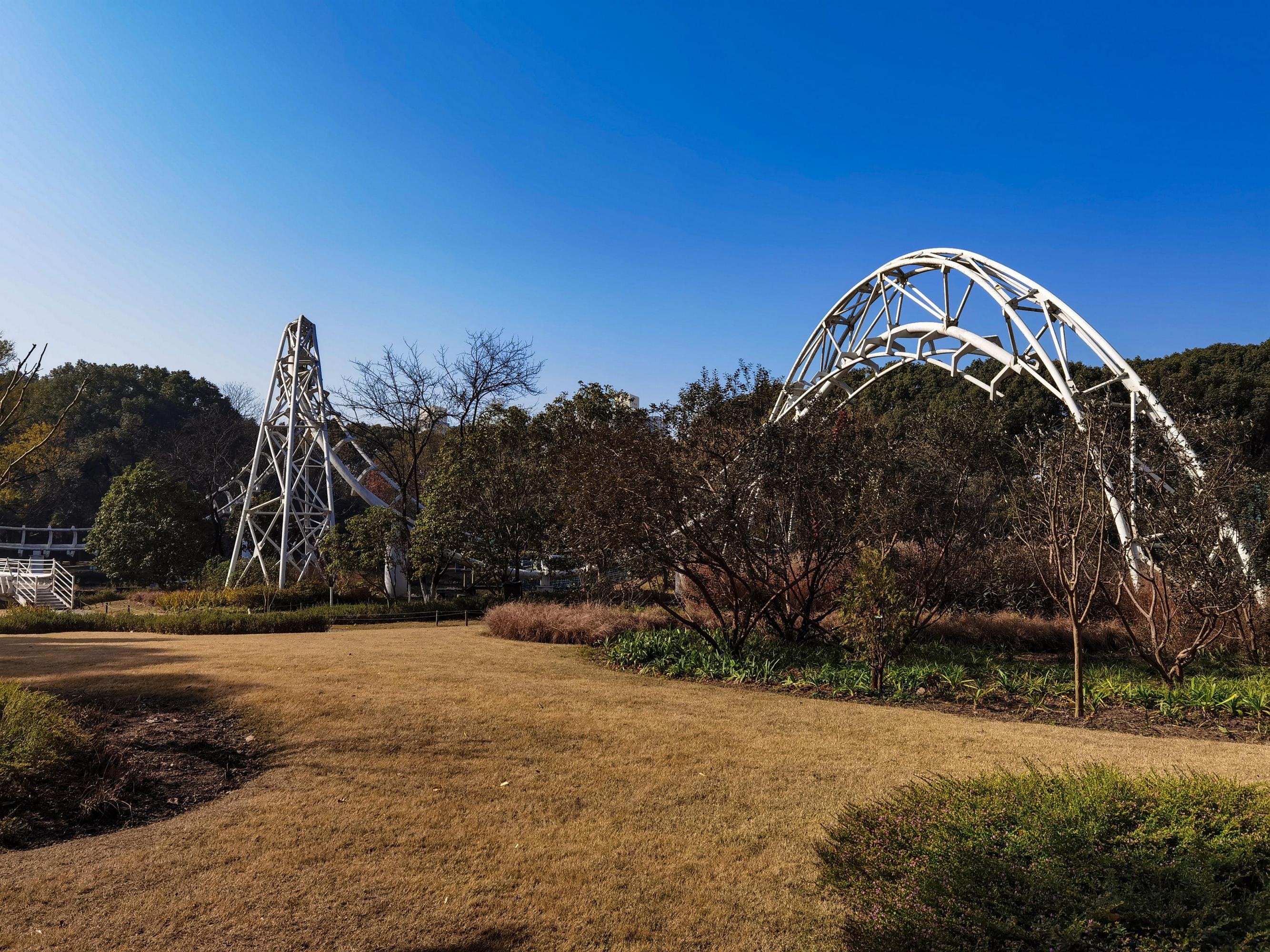 上海共青森林公园 上海共青森林公园,位于杨浦区的军工路上,东临