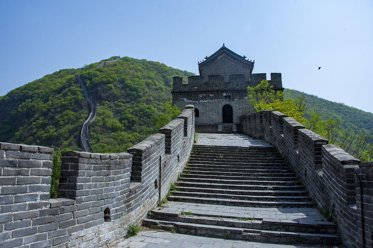 响水湖长城风景区图片