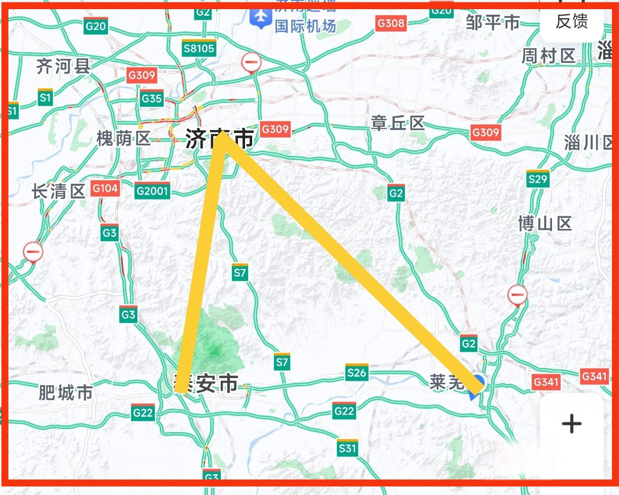 莱芜205国道改道路线图图片