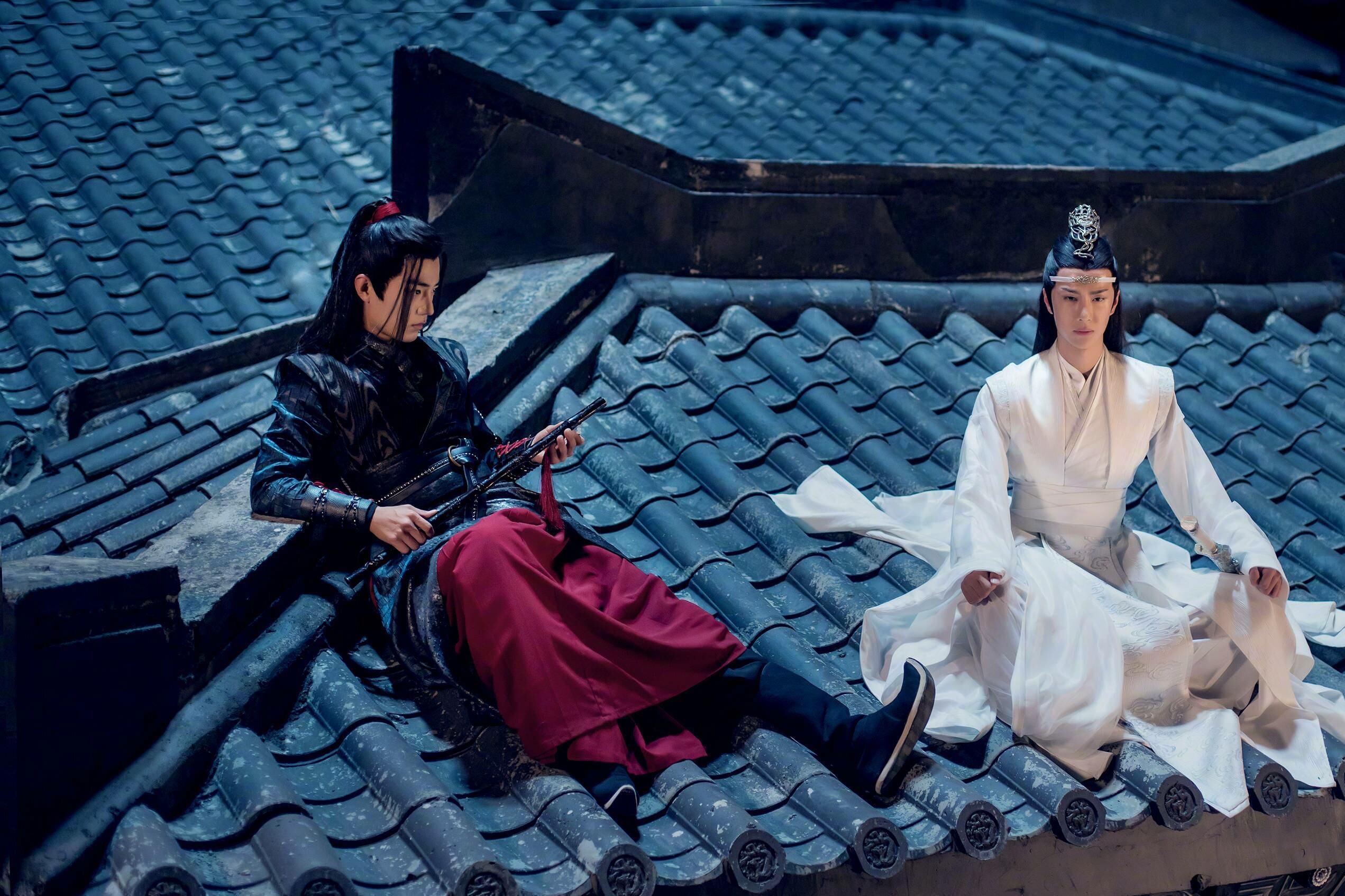 肖战王一博演的电视剧《陈情令》 《陈情令》是一部古装仙侠剧,改编自