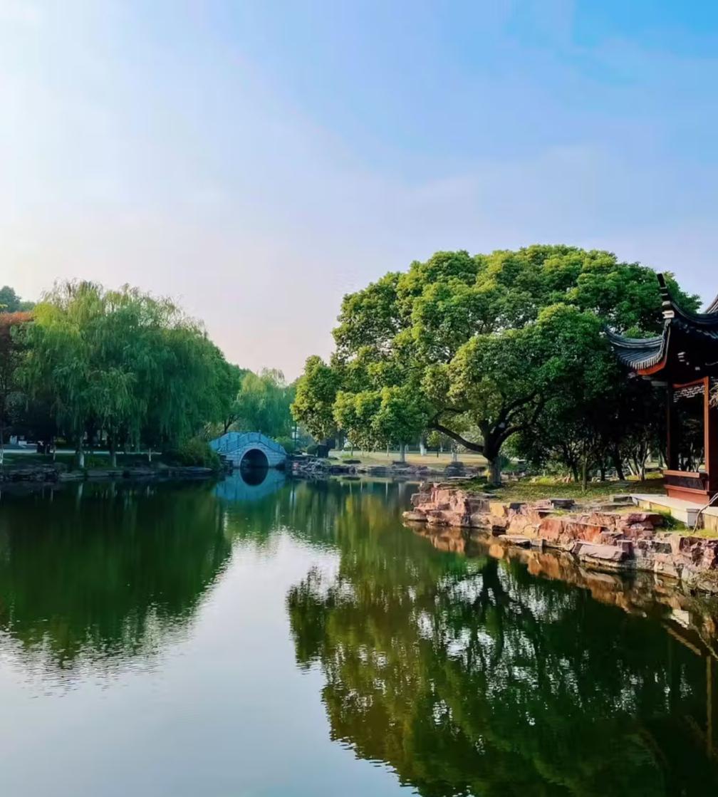 范蠡湖公园,嘉兴市的一张名片 浙江省嘉兴市范蠡湖公园,一处景色宜人