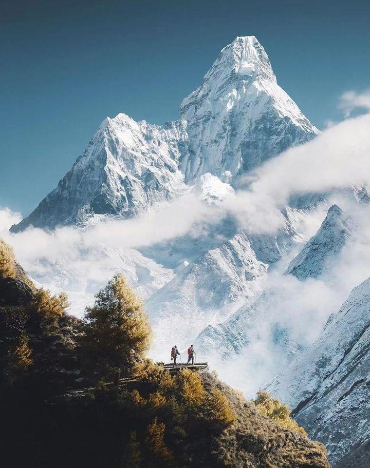 喜马拉雅山的壮丽景色 喜马拉雅山