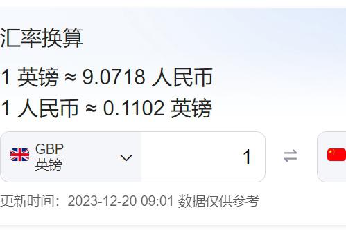 人民币对英镑的汇率（人民币对英镑的汇率是什么意思） 人民币对英镑的汇率（人民币对英镑的汇率是什么意思）《人民币对英镑的汇率是多少啊?》 古玩收藏