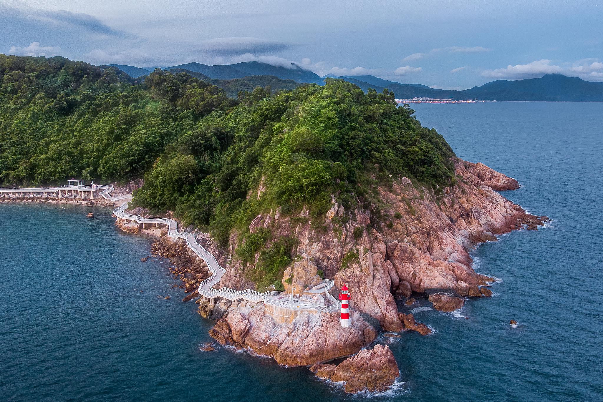 深圳海岸线:中国最美沿海景点 深圳是中国最美海岸线之一,全长260:5