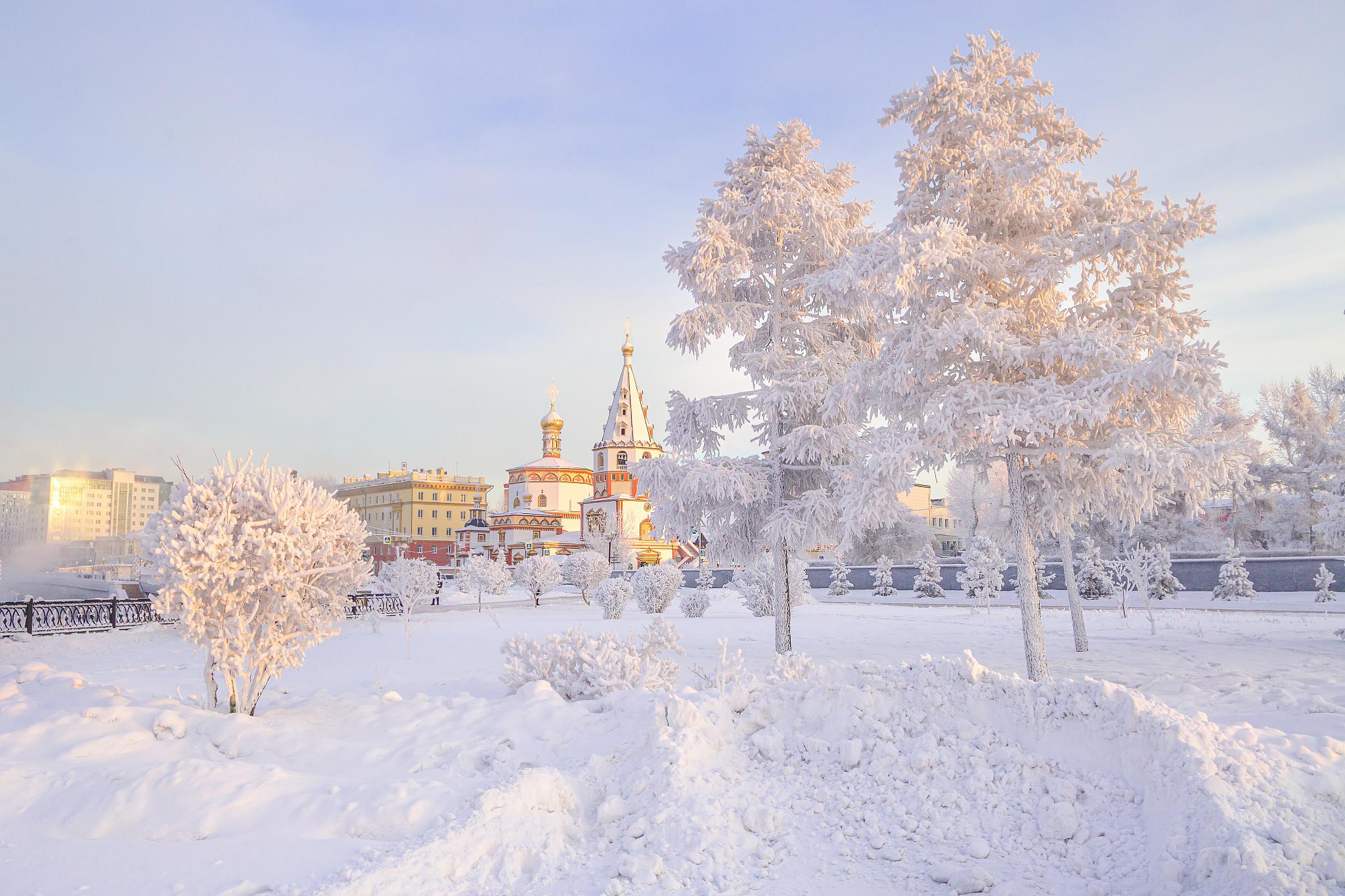 哈尔滨雪景 真实照片图片