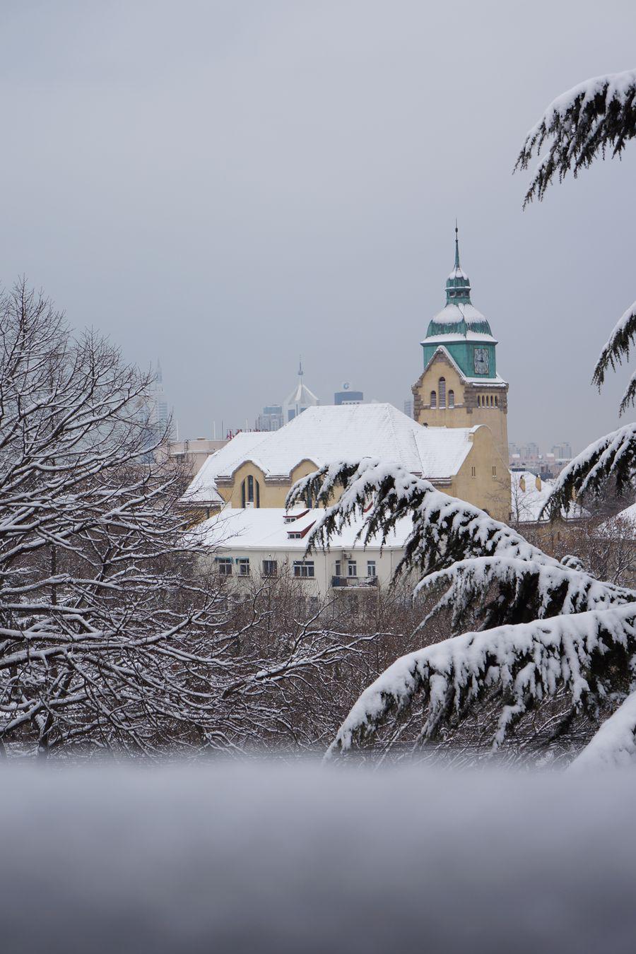 城市雪景图片 真实图片