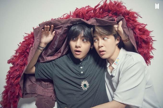 bts v与智旻:超越友情的兄弟情 bts是当今最受欢迎的韩国男团,其中v和