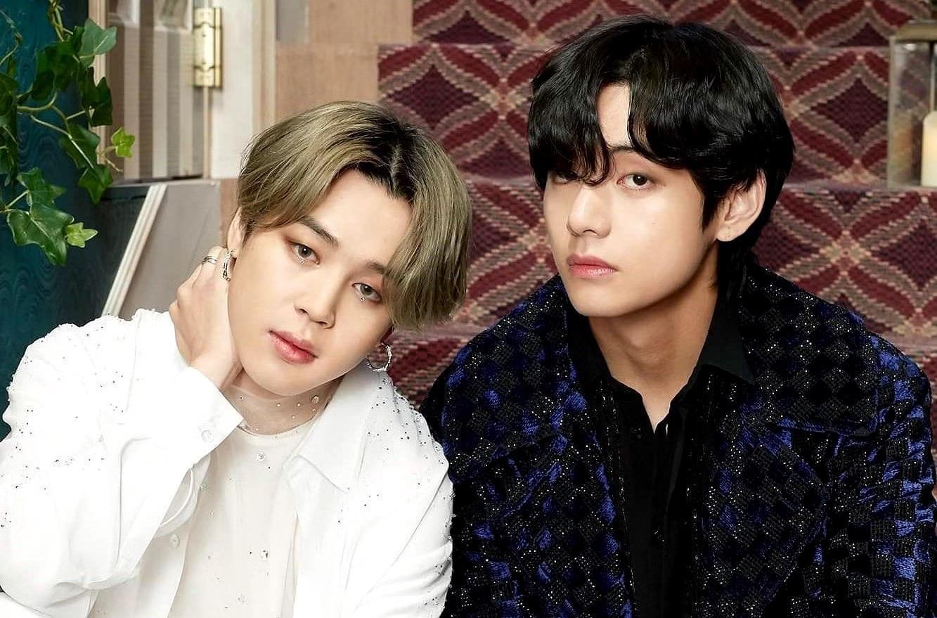 bts v与智旻:超越友情的兄弟情 bts是当今最受欢迎的韩国男团,其中v和