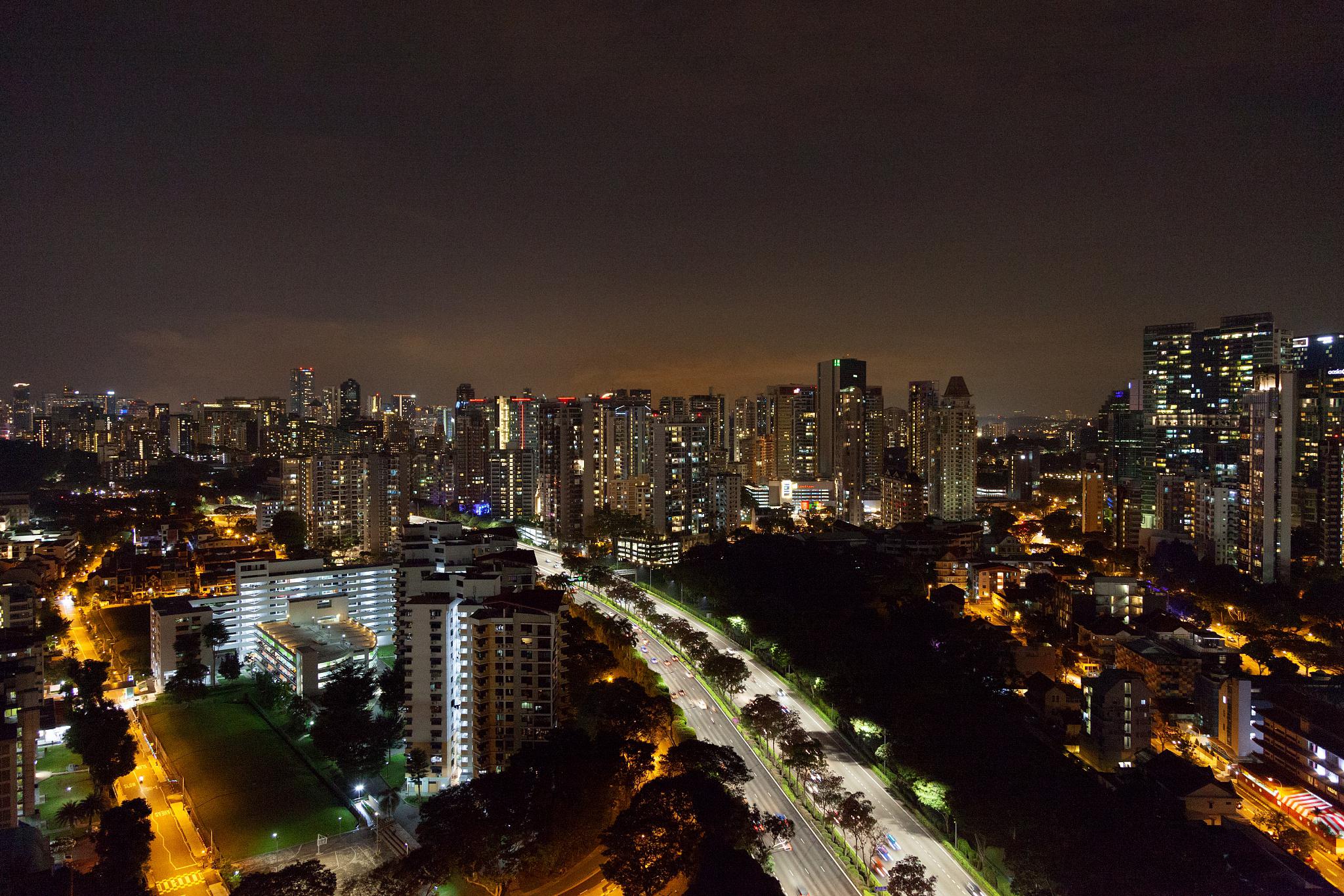 石家庄夜景照片图片