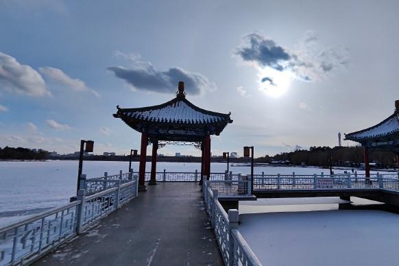 冬天南湖公园景色美图片