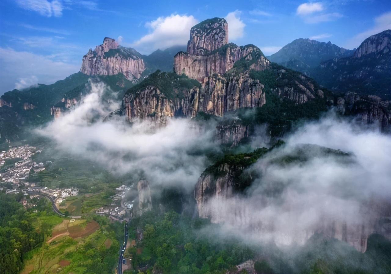 雁荡山南阁古村图片