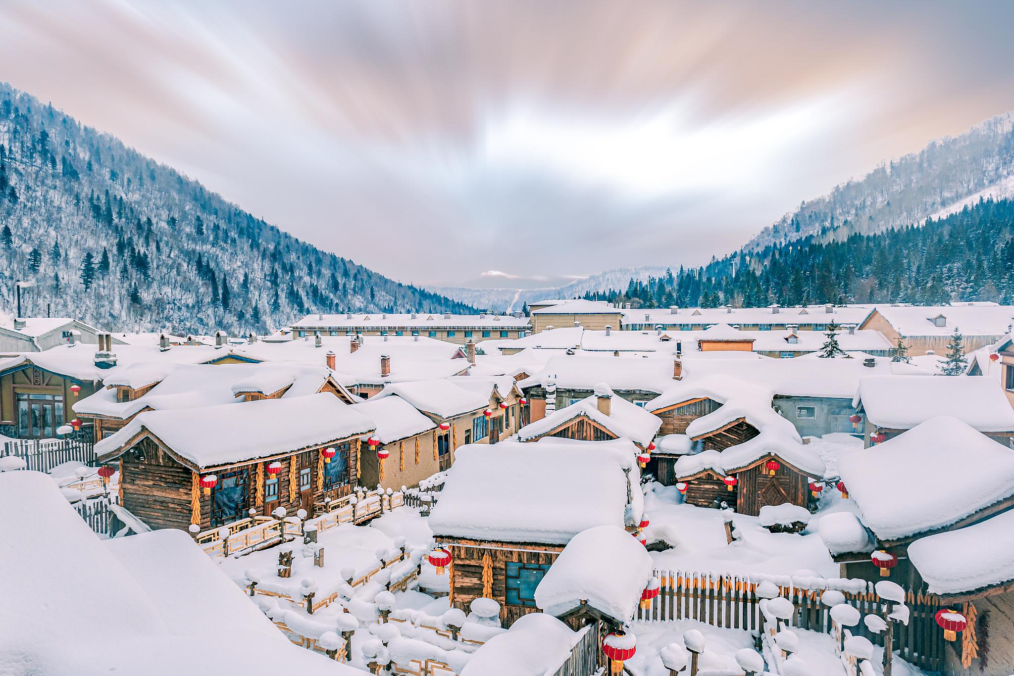 大庆雪景图片