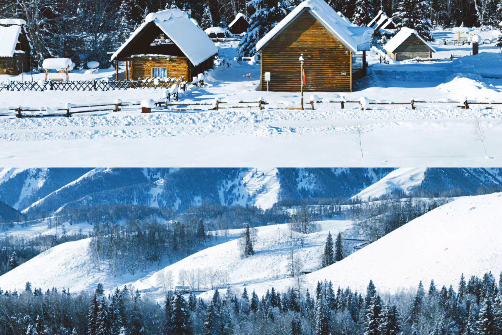 新疆冬日魔法之旅:领略纯净雪原与梦幻木屋的魅力 你是否已经厌倦了