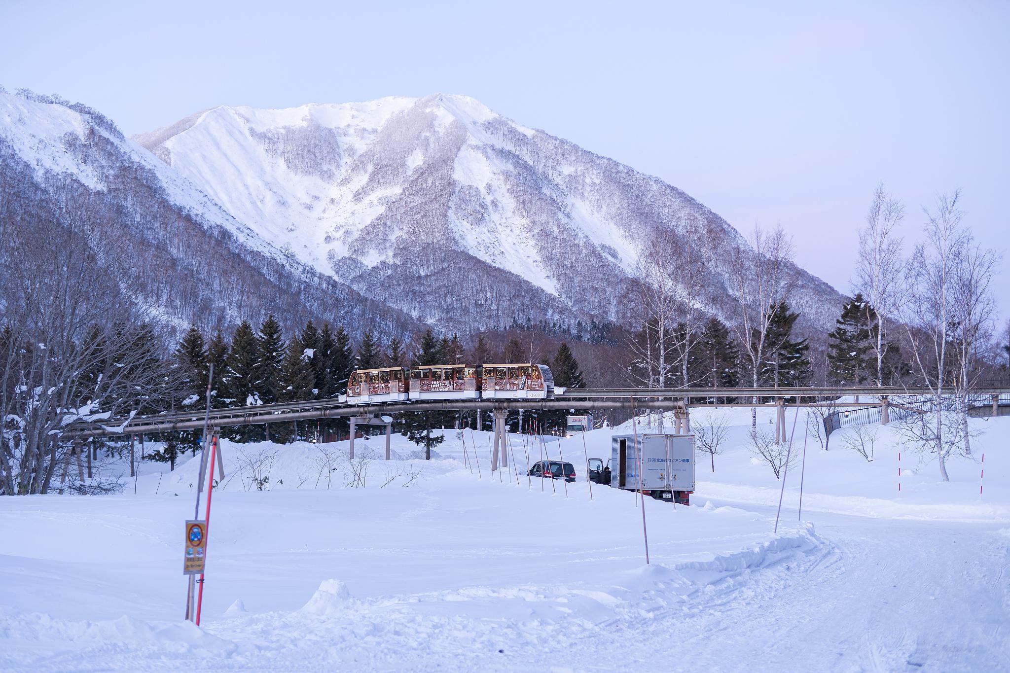 大雪纷飞的美景图片