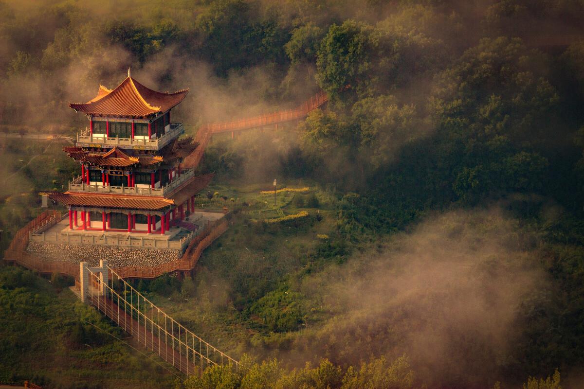 河南云梦山风景区图片