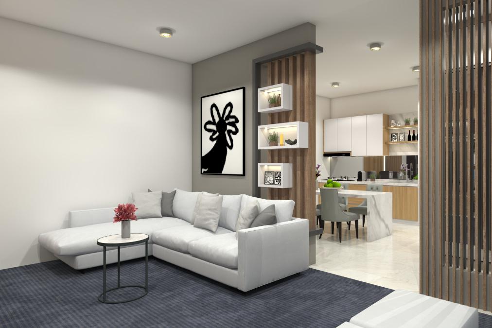 小户型一居室奇迹改造:生活空间焕然一新 在这个小户型一居室的奇迹