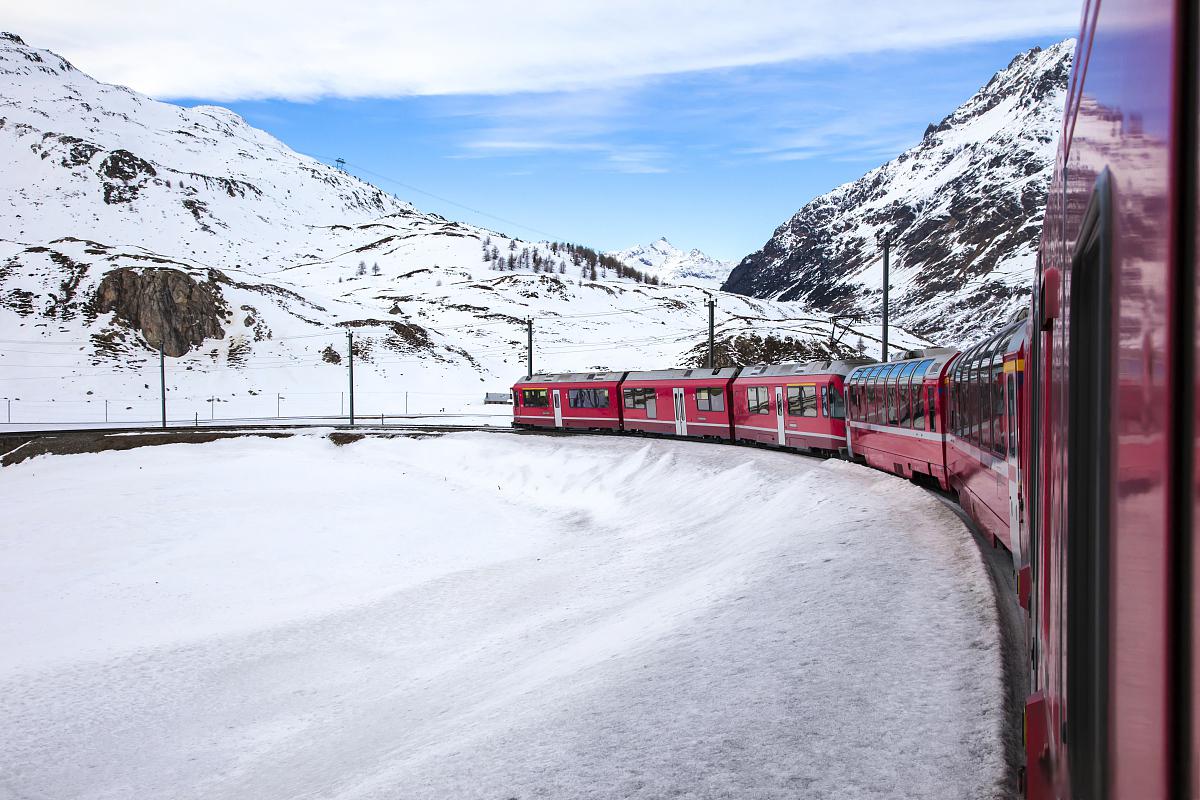 雪景火车图片大全图片