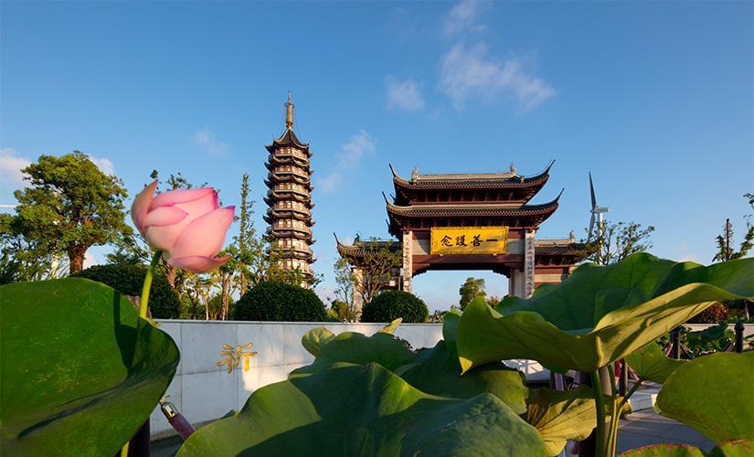 东海观音寺:上海最靠近大海的寺庙之一 东海观音寺位于上海市奉贤区的