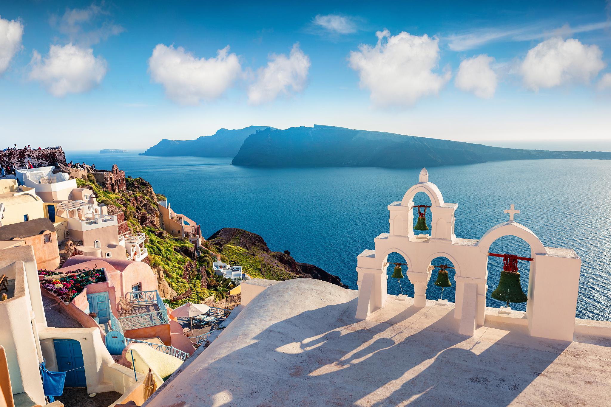 希腊之旅:穿越时空的灵魂洗礼 在这个盛夏之季,凌晨五点的时刻,我和