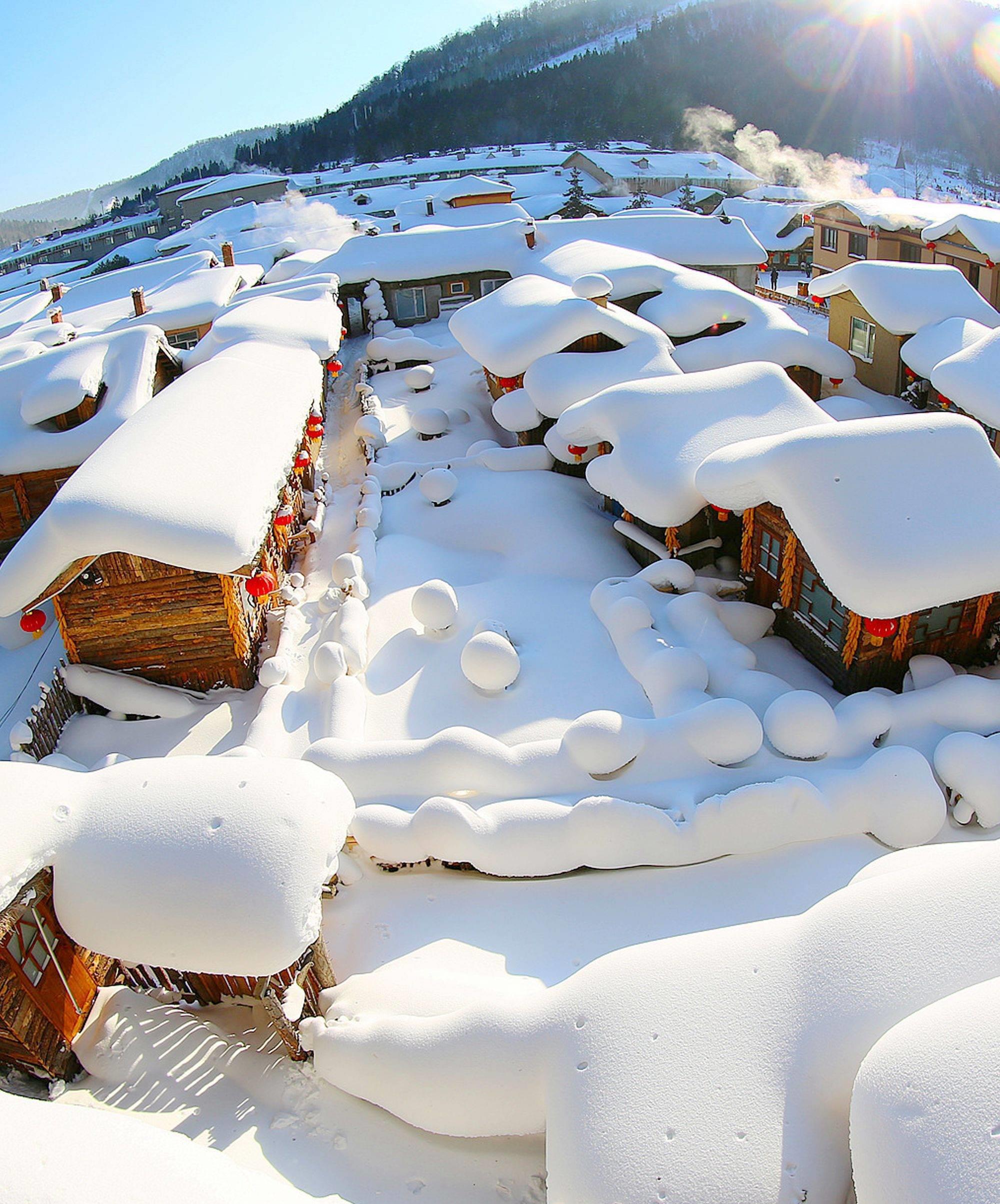 东北最美的雪乡图片图片