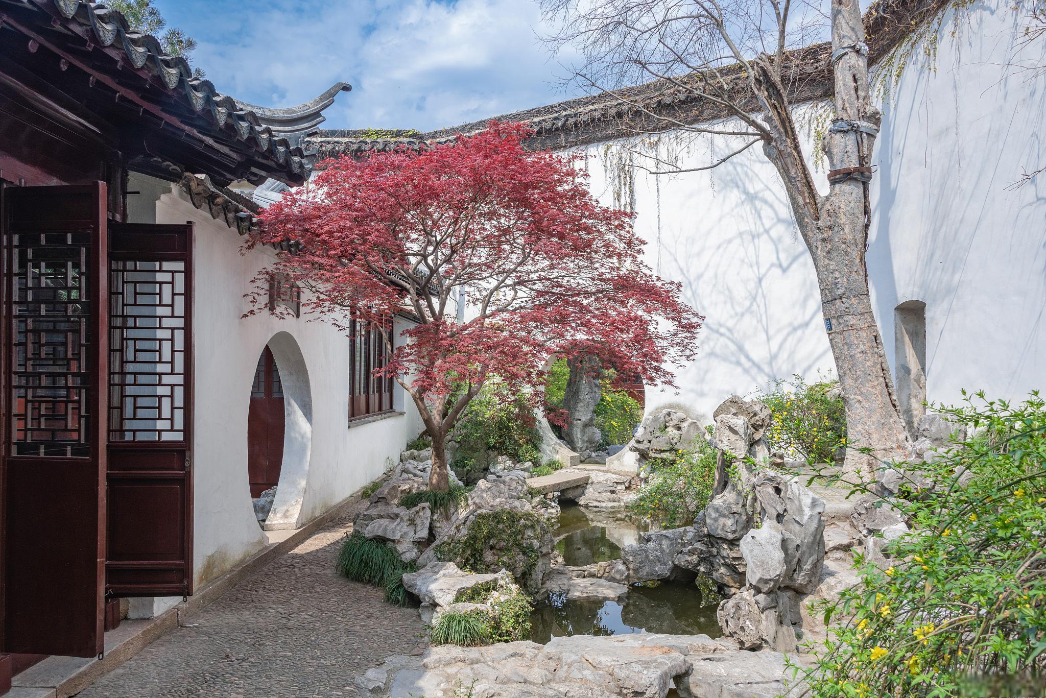 水墨画中的历史记忆与文化瑰宝 沈园是浙江省的一颗璀璨明珠,位于绍兴