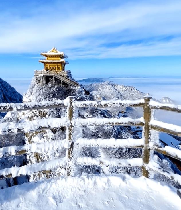 老君山冬天照片图片