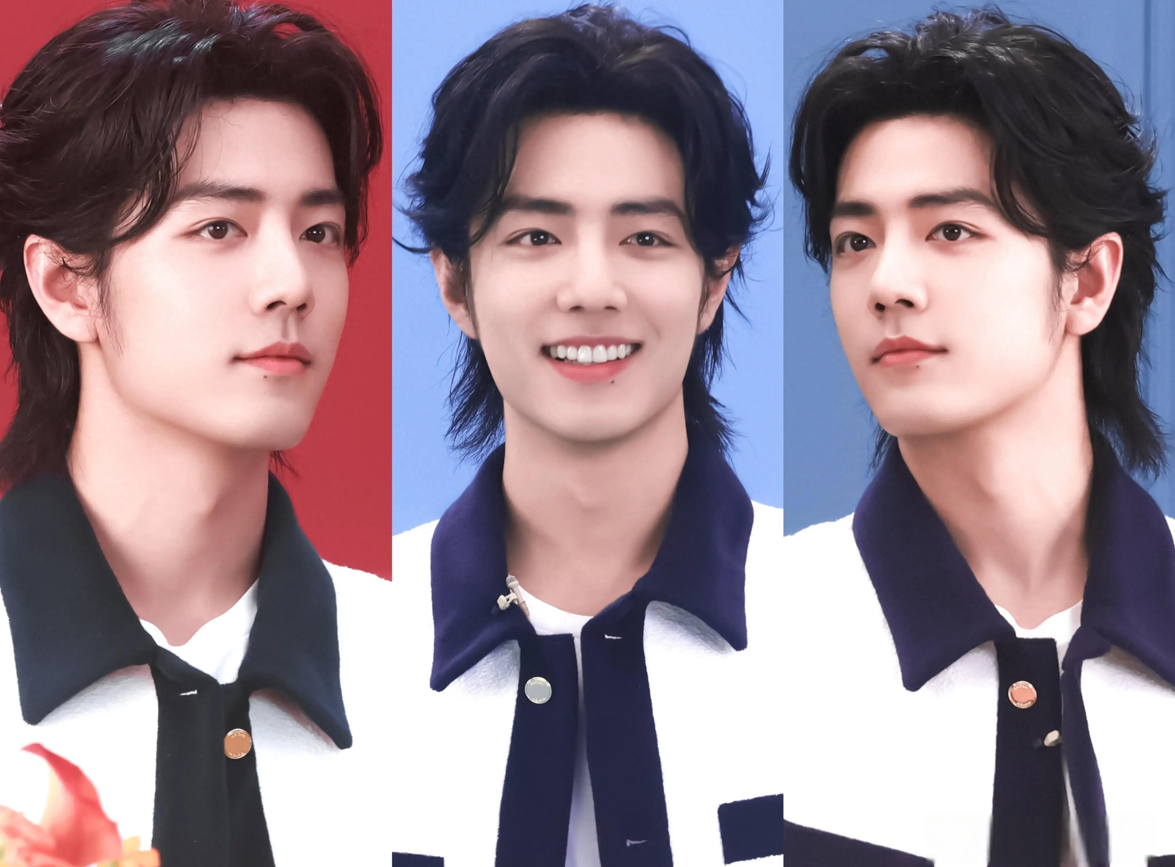 肖战小香风穿搭大揭秘 肖战在新年直播中以一身小香风的长发狼尾造型