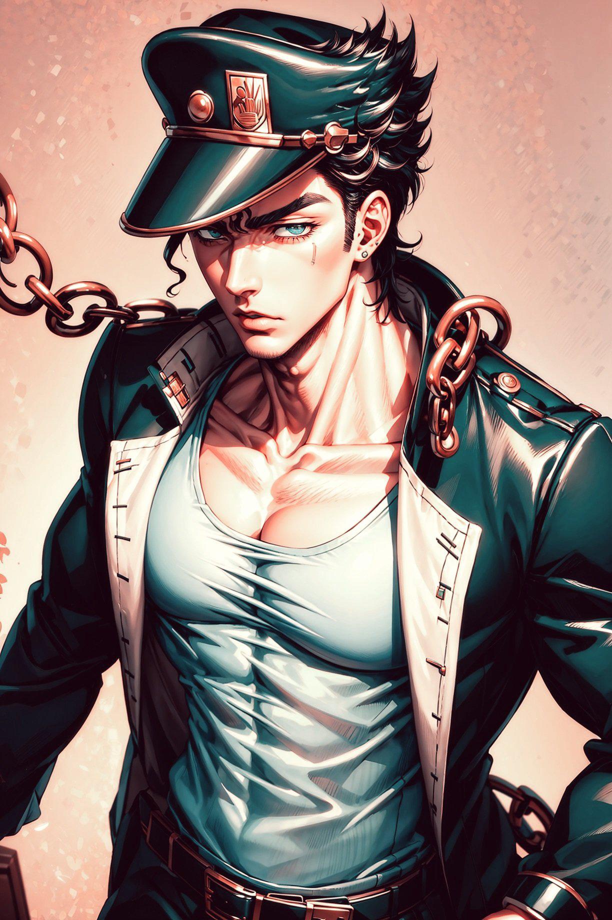 空条承太郎:赛博朋克的战士 空条承太郎是jojo的奇妙冒险中的主要角色