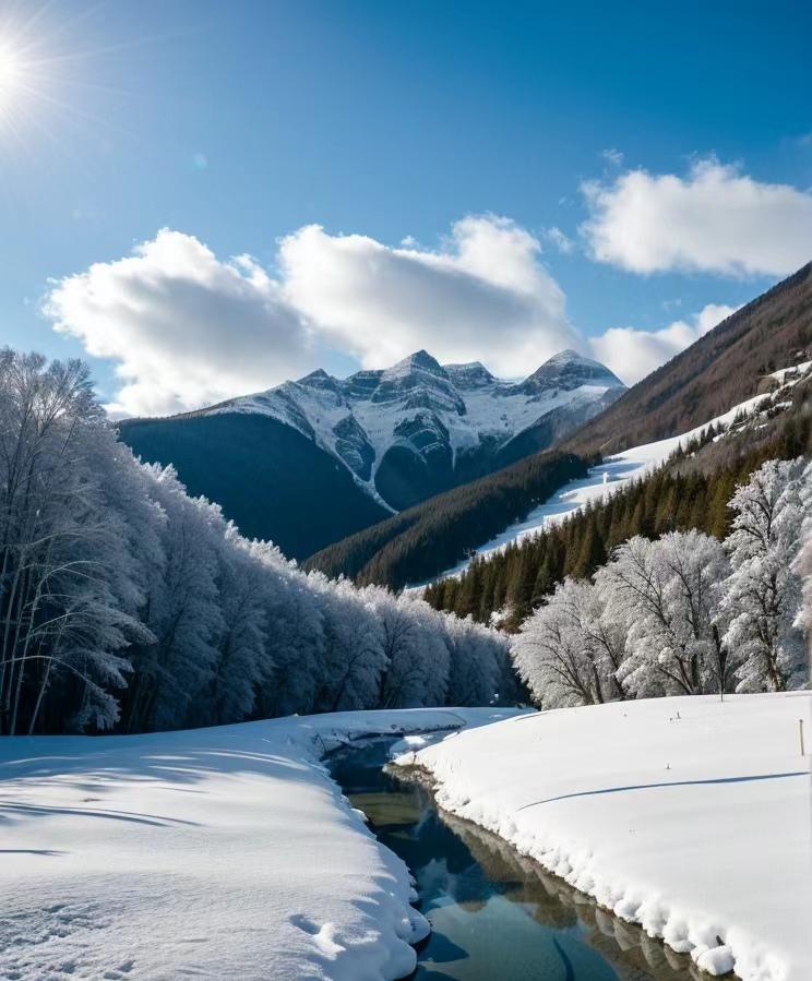 大兴安岭雾凇:神秘的自然魅力 大兴安岭是一片神秘的土地,这里的雾凇