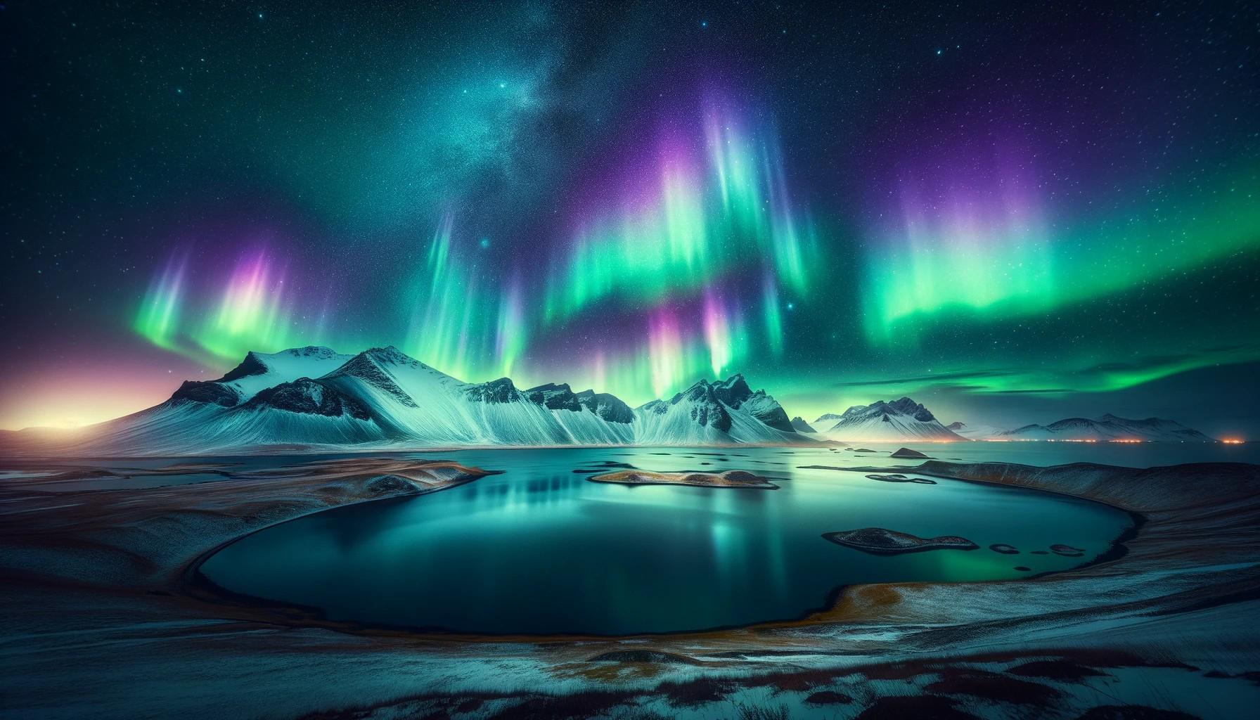 冰岛极光之旅 90自然奇观 冰岛以其壮观的自然风光和神秘的极光成为