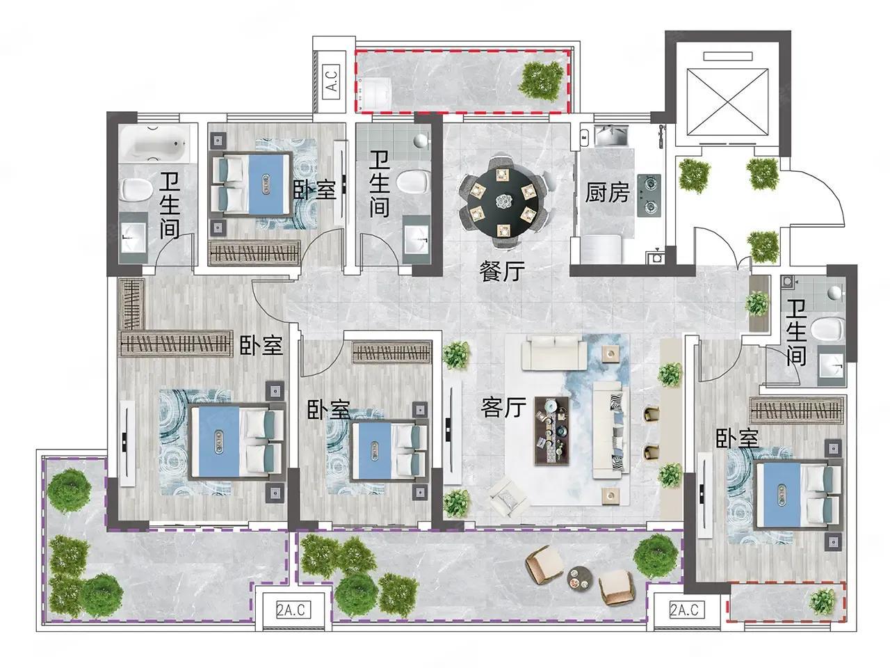 住宅艺术品:总统套房般的奢华 走进这款住宅艺术品,宛如置身五星级