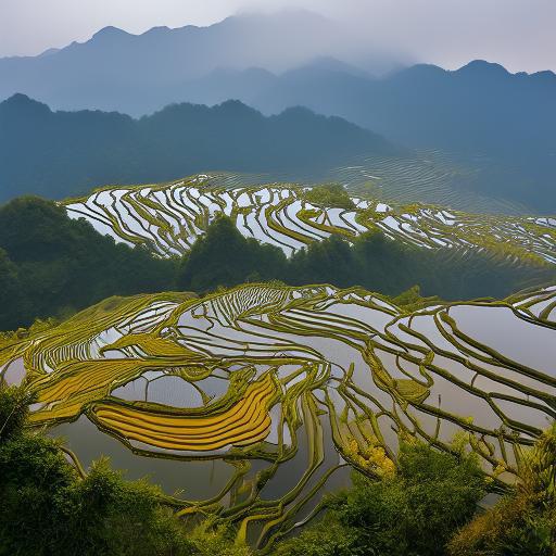 南丹巴平梯田观景点图片