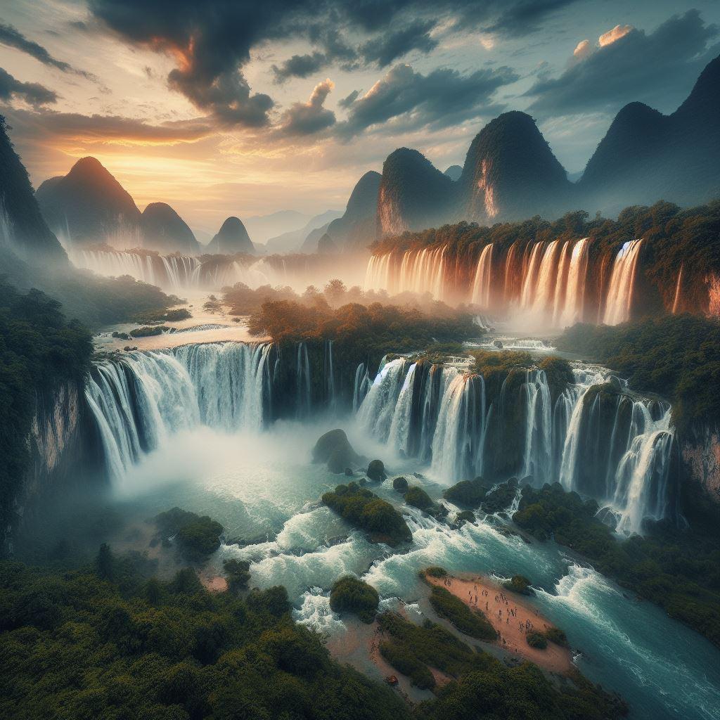 德天大瀑布:5g ar智慧导览新时代 广西德天跨国大瀑布风景区,作为中国