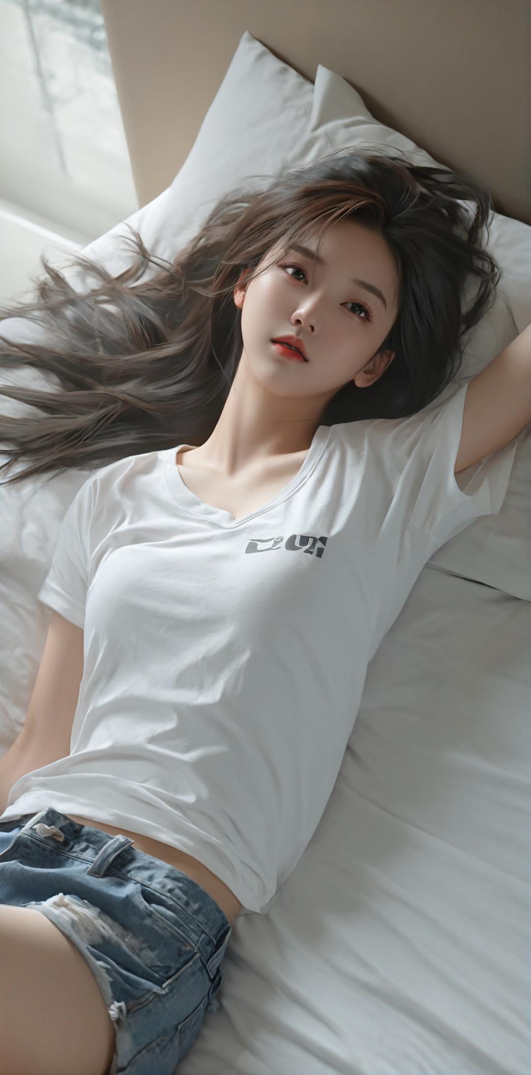 少女的夏日午后 在夏日的某个午后,少女躺在床上