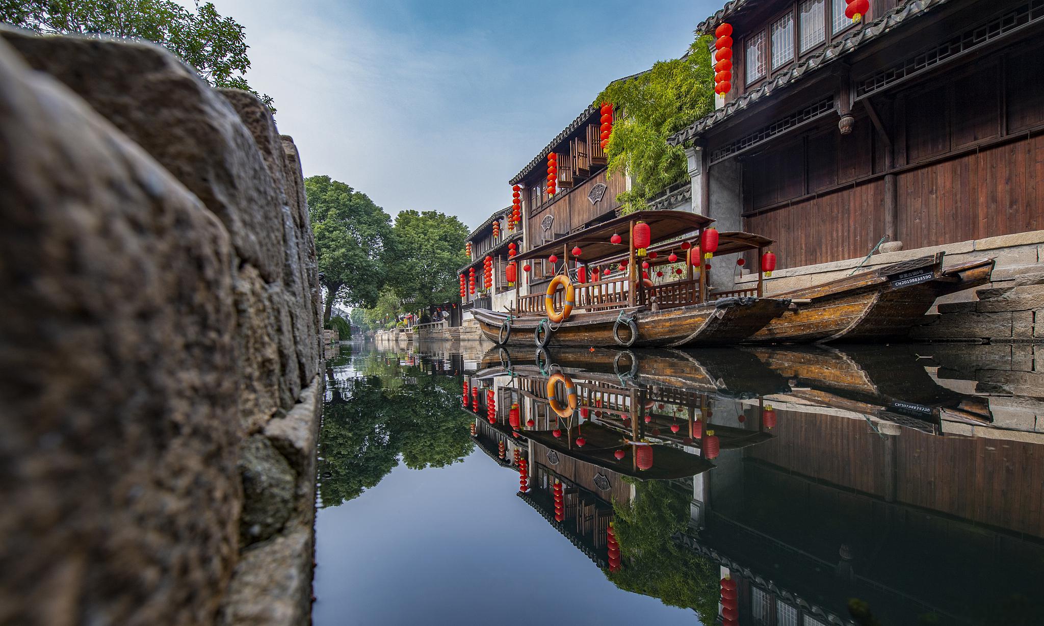 朱家角古镇风景图片