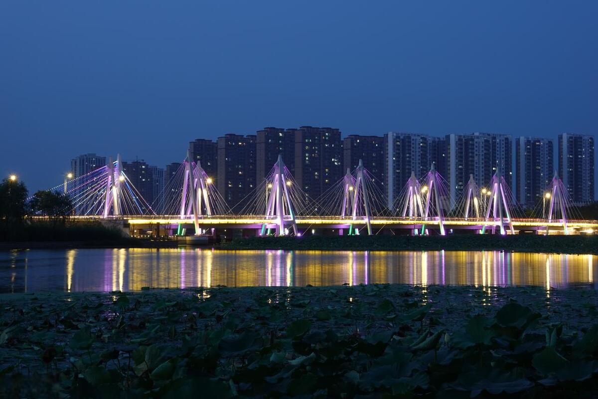 山东菏泽夜景图片