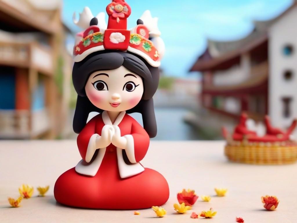 妈祖捏泥人的传说 曾经,有一座小岛,岛上的居民深信妈祖的庇佑.