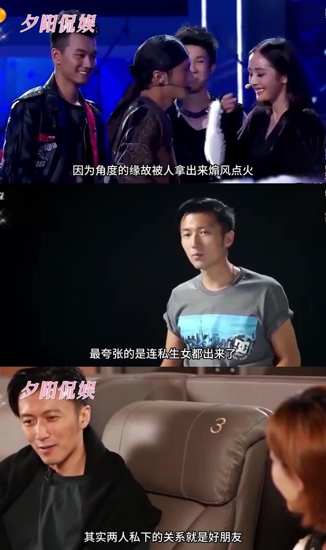 谢霆锋与杨幂的亲密互动:展现出他的人品 在节目中,杨幂骑在谢霆锋的