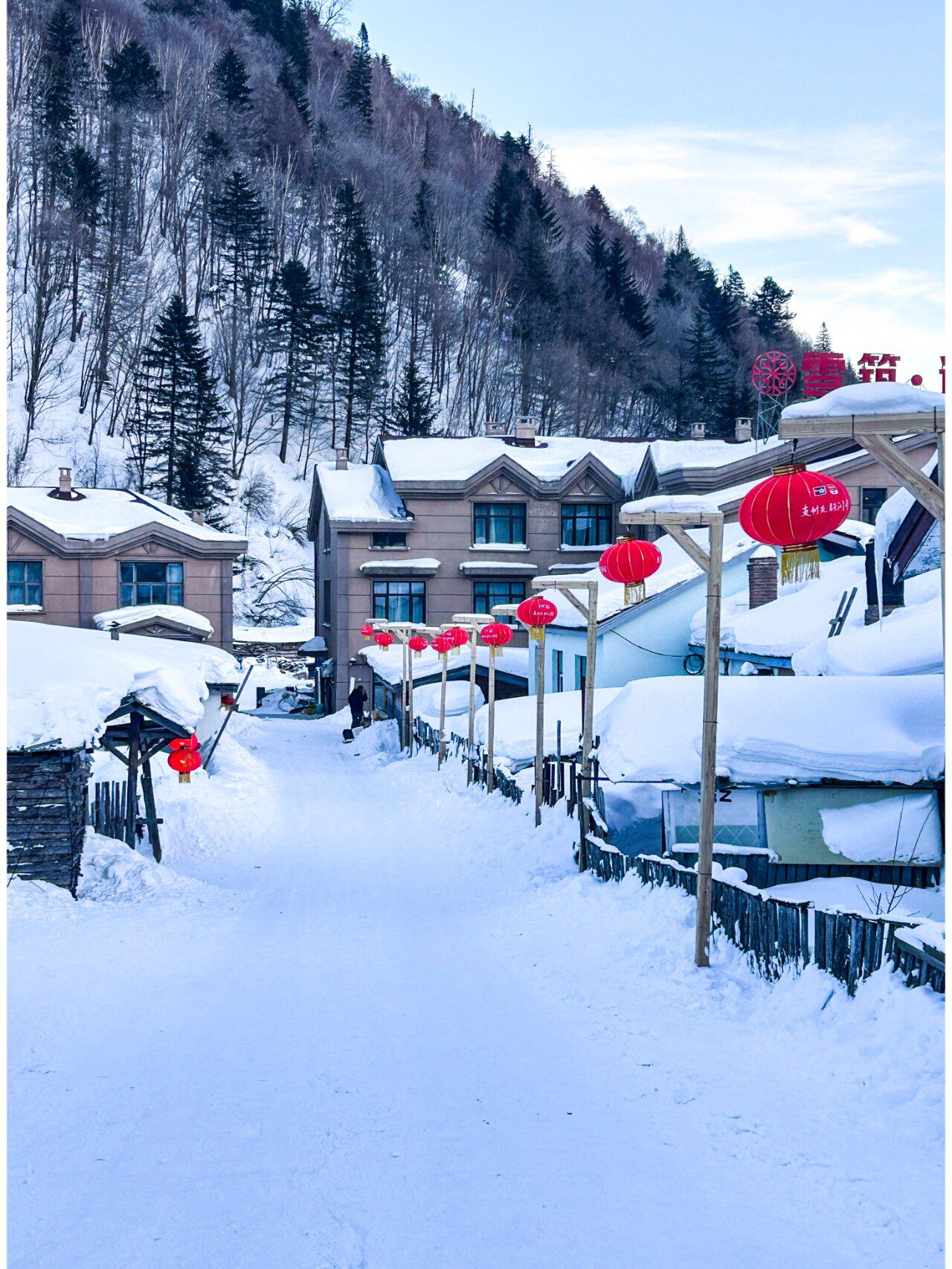 牡丹江雪景图片