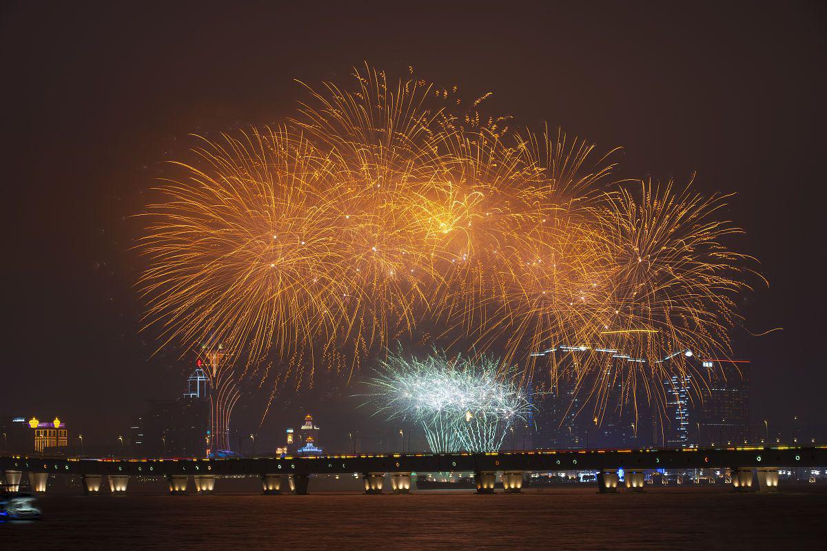 不容错过的烟花盛宴 盛夏的夜空