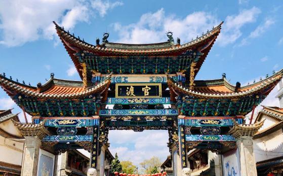 云南昆明4a级景区:官渡古城 官渡古城是一座充满古老气息的古城,位于