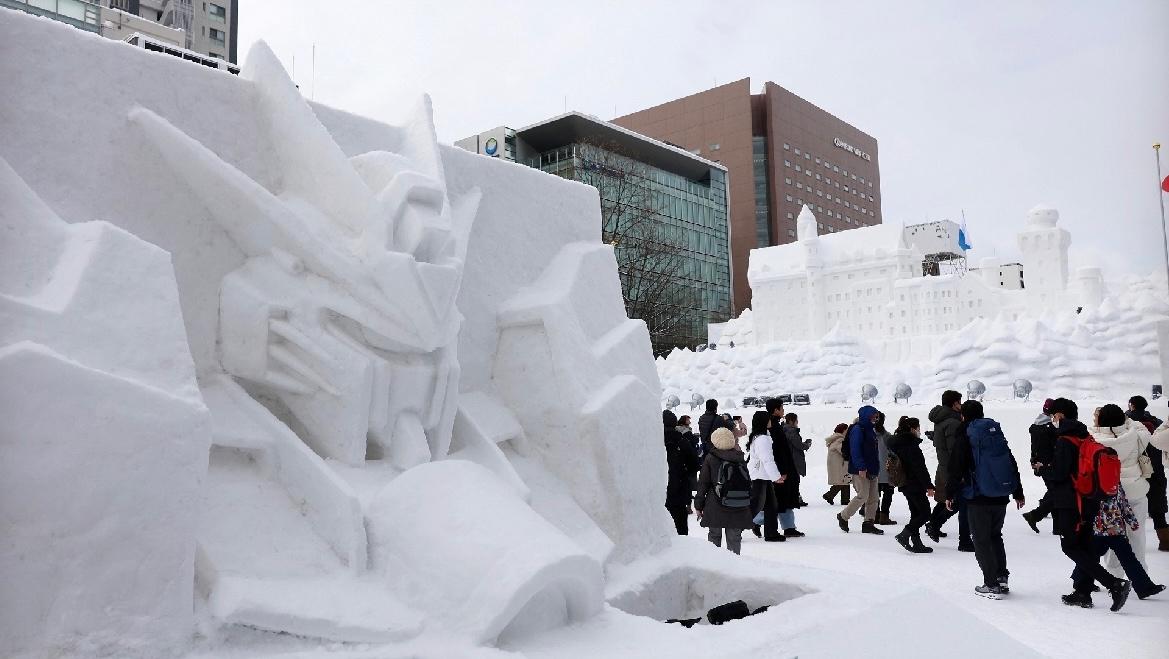 第74届札幌冰雪节 为日本旅游业注入新活力 2月4日