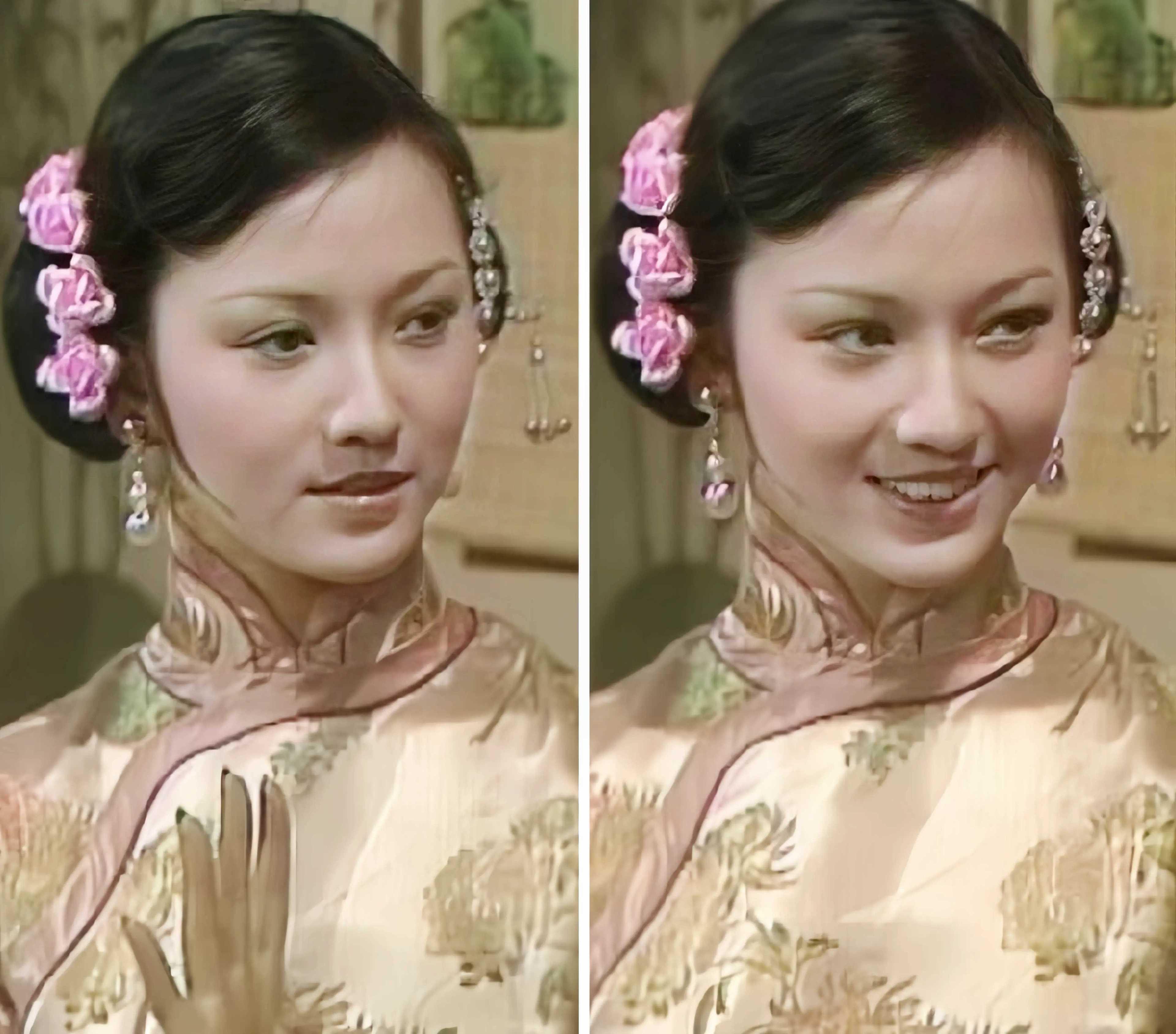 展现出一种清新的气息,这款发型虽然简单,却在她头上展现出一种别样的