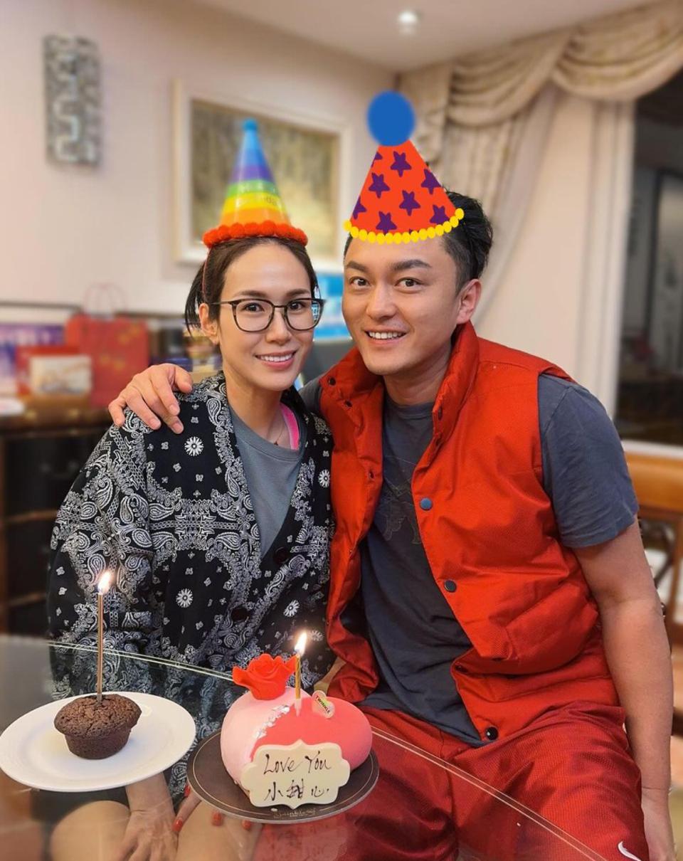 庄思明和双胞胎姐姐的生日派对,男友杨明低调出席,庄思明和庄思敏在