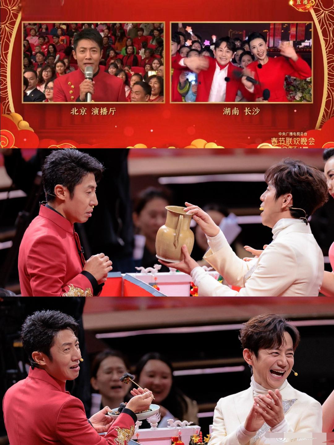 自从撒贝宁离开《明侦》后何炅与撒贝宁已有三年未曾同台此次重聚无